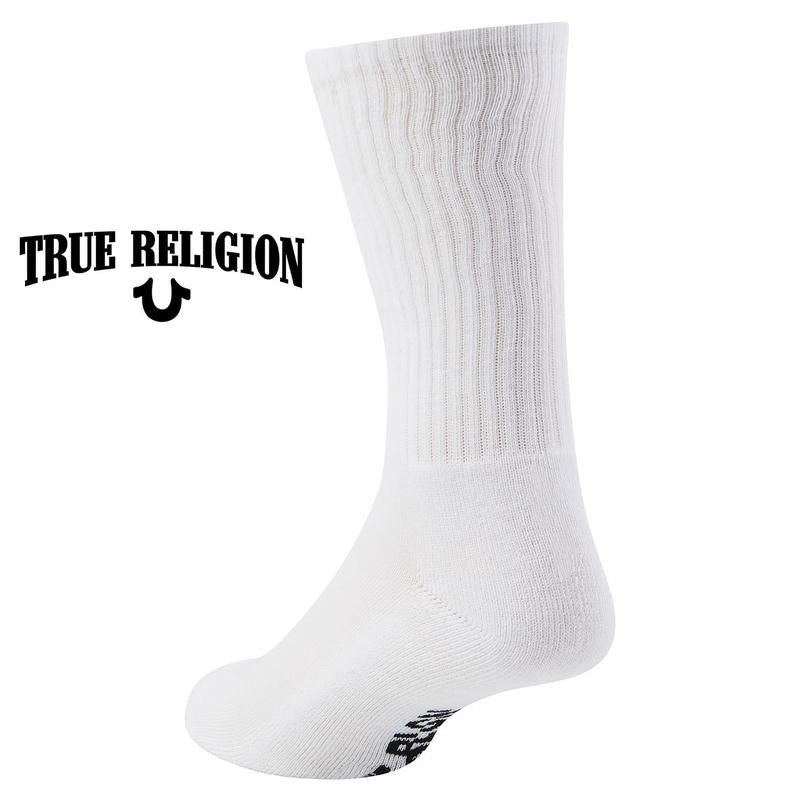 True Religion Mens Socks 8 Pairs Crew Socks for Men Premium Athletic Men'S Socks, Shoe Size 8-12