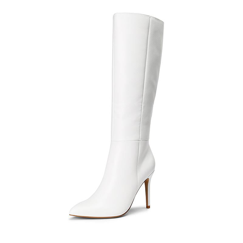 Dream Pairs Women'S Pointed Toe Stiletto Knee High Boots