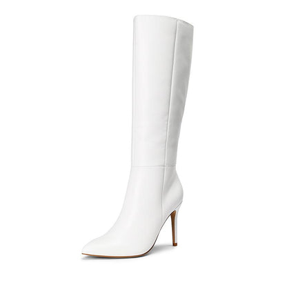 Dream Pairs Women'S Pointed Toe Stiletto Knee High Boots