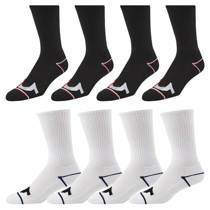 True Religion Mens Socks 8 Pairs Crew Socks for Men Premium Athletic Men'S Socks, Shoe Size 8-12