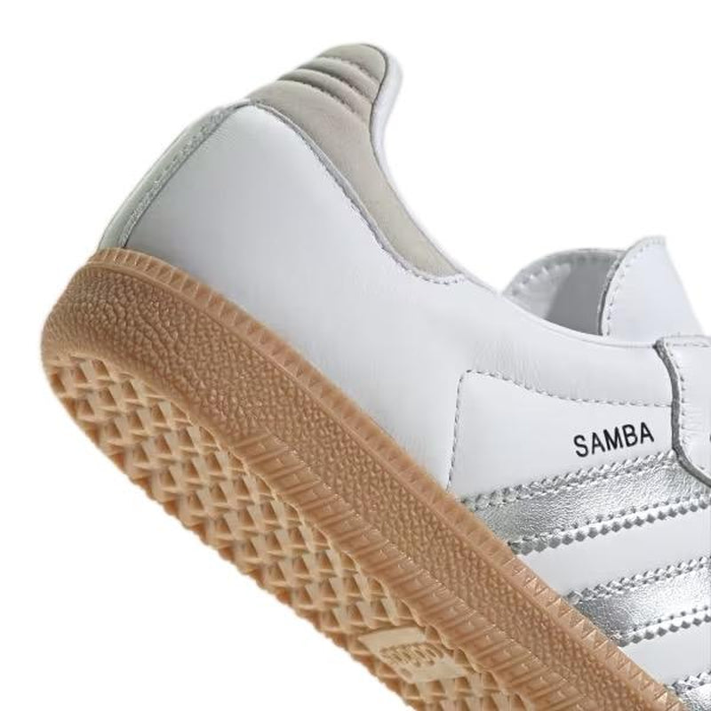 Adidas Samba OG White Silver Metallic Grey Women’S Perfect Daily Fashion Footwear Sneakers Shoe Girl Walking Shoes Running Trainer Casual Athletic