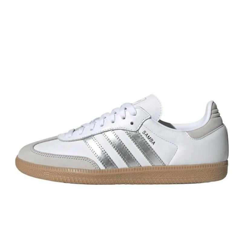 Adidas Samba OG White Silver Metallic Grey Women’S Perfect Daily Fashion Footwear Sneakers Shoe Girl Walking Shoes Running Trainer Casual Athletic