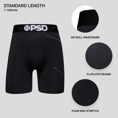 PSD Men'S Earth Tones Boxer Brief 3 Pack - Standard Length 7 Inch Inseam, Soft and Breathable Cotton Blend Stretch Fabric Menswear Basic