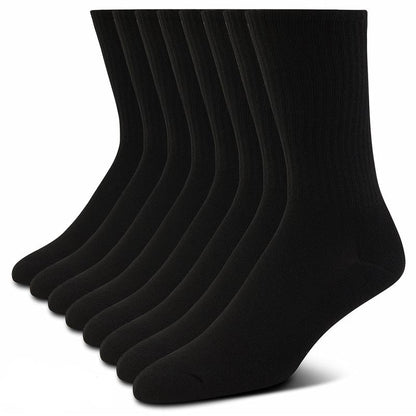 True Religion Mens Socks 8 Pairs Crew Socks for Men Premium Athletic Men'S Socks, Shoe Size 8-12
